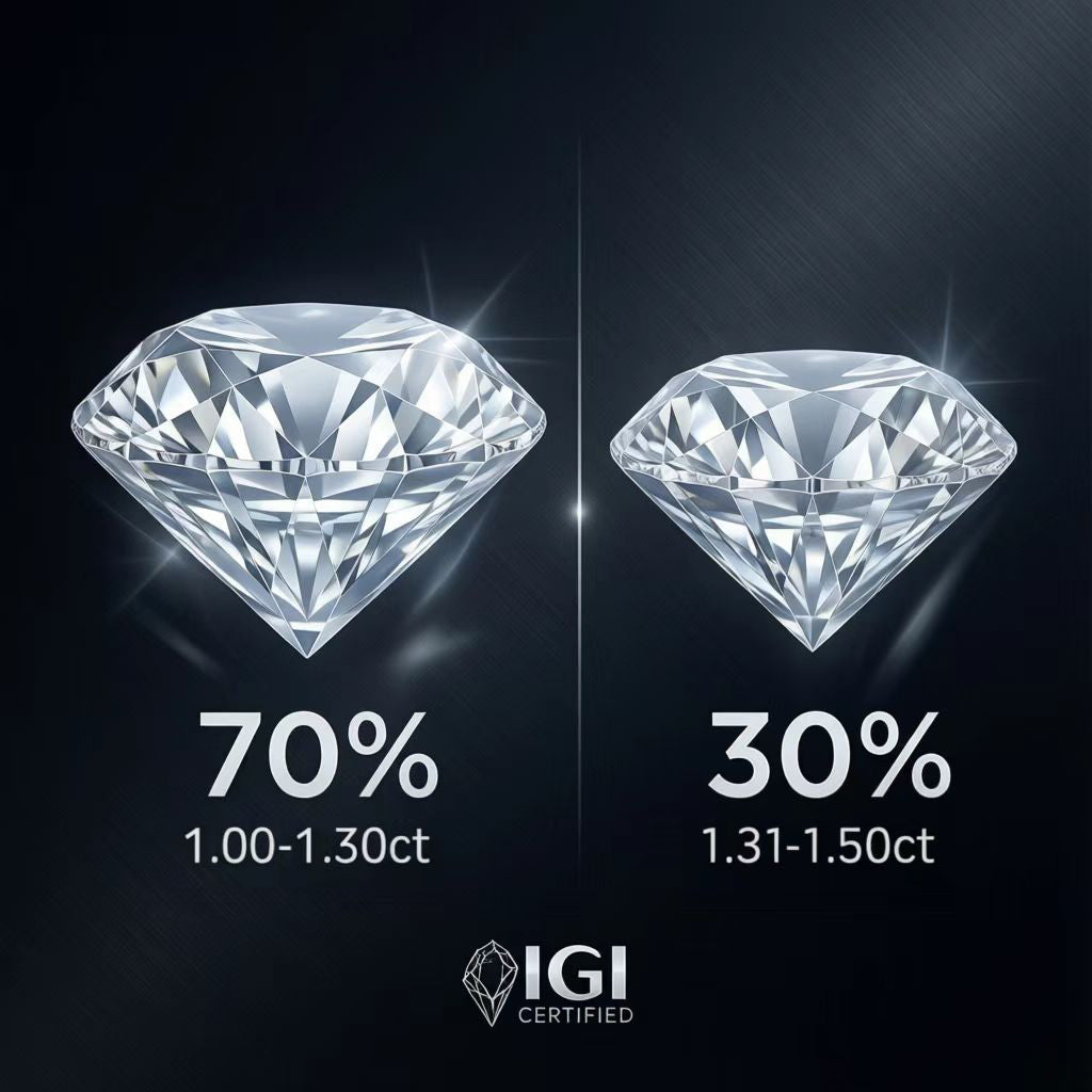 Lab Grown Diamond Mystery Box - IGI Certified 1-1.5ct - Loose Diamond Surprise Box