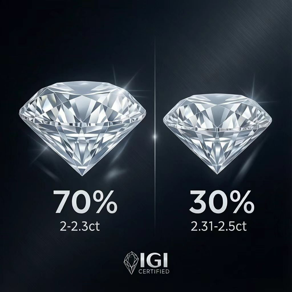 Lab Grown Diamond Mystery Box - IGI Certified 2-2.5ct - Loose Diamond Surprise Box