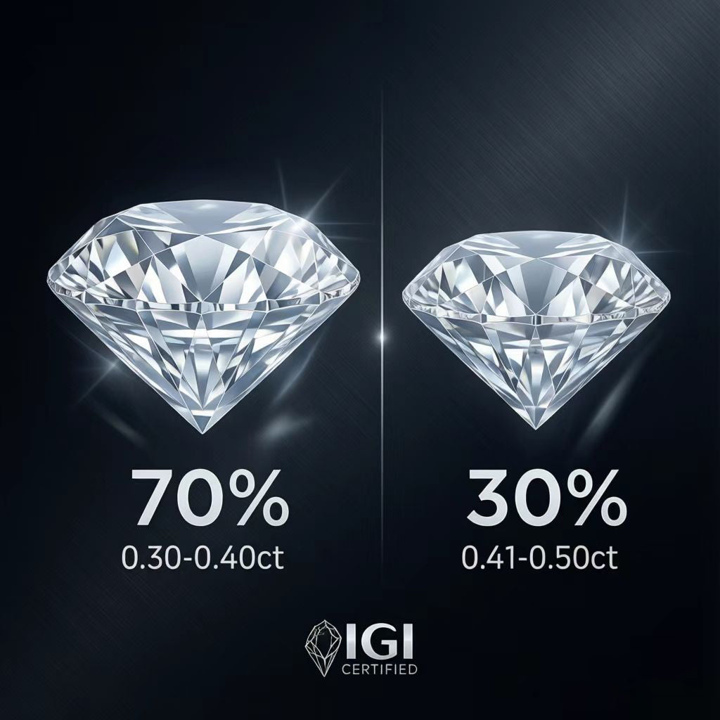 Lab Grown Diamond Mystery Box - IGI Certified 0.30-0.50ct - Loose Diamond Surprise Box